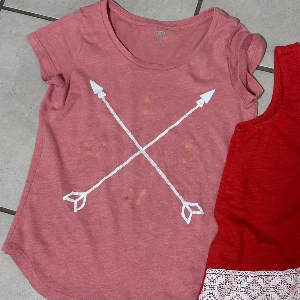 Old Navy Girls kids Orange‎ top blouses size M (8).